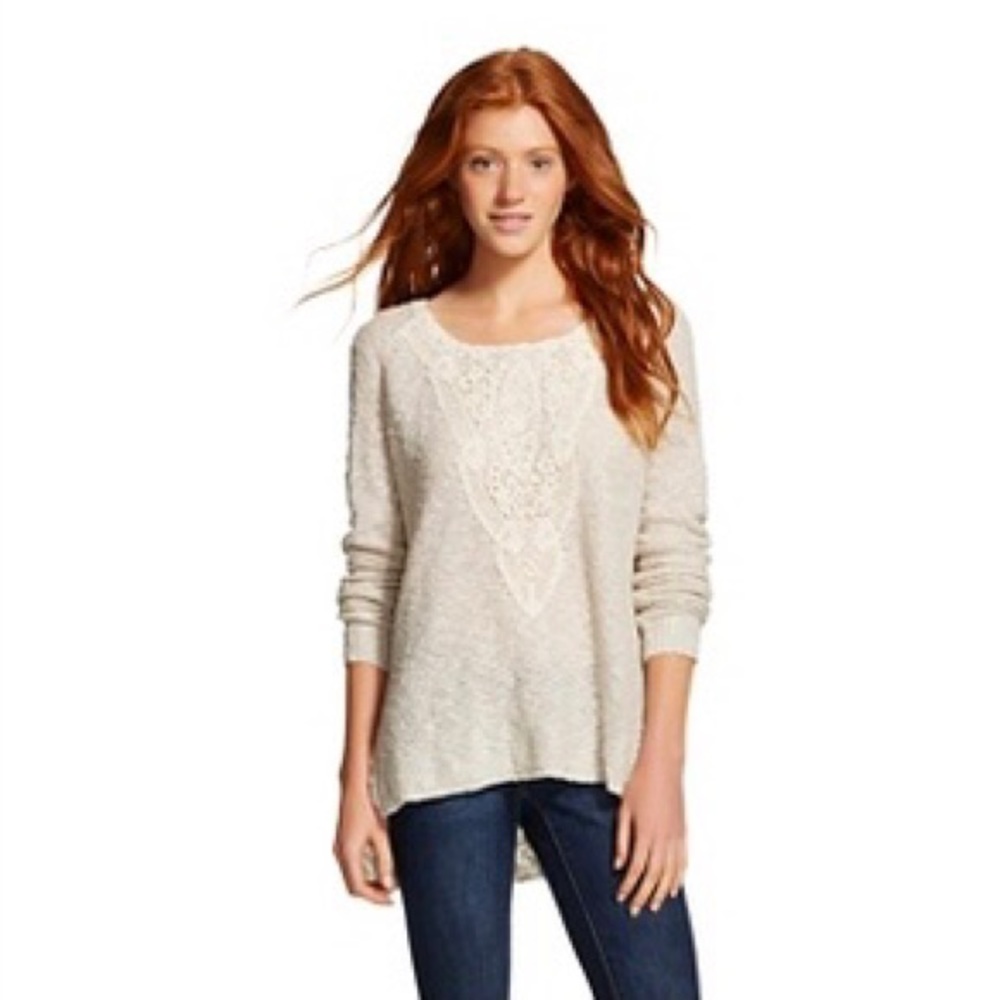 Mossimo knit & crochet sweater